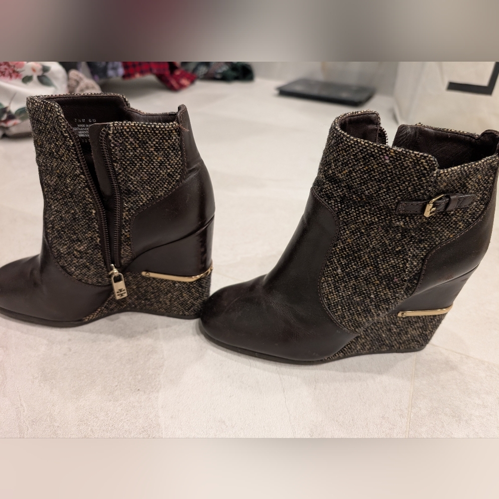 Tory Burch Ankle Wedge Booties